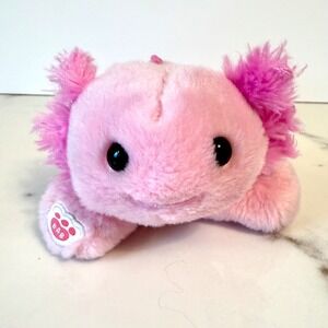 Build-A-Bear Workshop BAB Mini Beans Pink Axolotl 8" Plush Stuffed Animal Cute